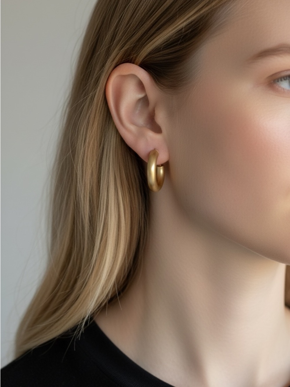 9/19 Gold Hoop Earrings - Women Jewelry